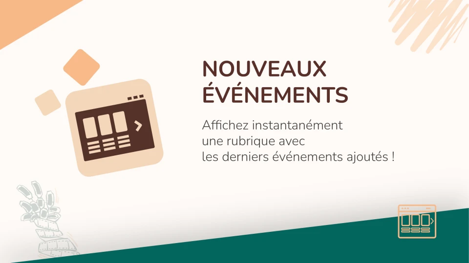 Nouveaux événements